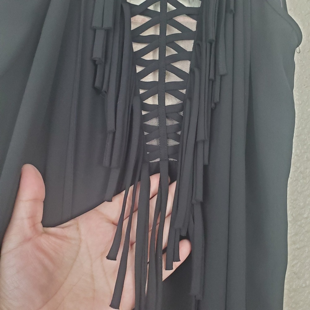BCBG MAZAZRIA Danita dress for women size M black, lightweight with thin straps - Picture 8 of 16